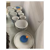 Porcelain Schmid Striped Dishes