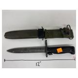 Vintage US Military Rifle Bayonet Knife