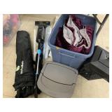 Group of Chair, Vacuum, Blanket, Blinds, Misc