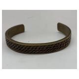 Vintage Cuff Bracelet - Brass Copper