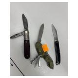 3 Pocket Knives