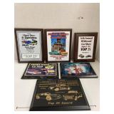 Flat of car show plaques