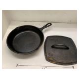 Lodge Cast Iron Skillet and Lodge Cast Iron Lid