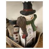 2cnt Snowmen Decor