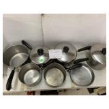 Revere Ware Pots and Pans with Copper Bottoms