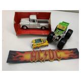 3 cars and AC/DC Decor