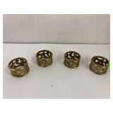 Brass napkin rings
