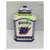 Biscotti cookie jar (chipped)