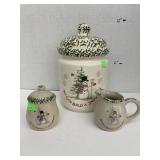 We can build a snowman cookie jar (chipped) sugar