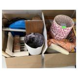 2 Boxes of Lamp, Decor, Misc