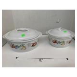 2cnt Corelle Dishes with Lids