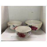 Martha Stewart peony mixing bowls