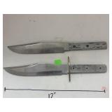 2 Knife Blades - no handles