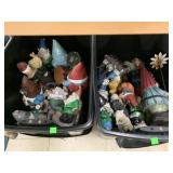 2 totes of gnome decor