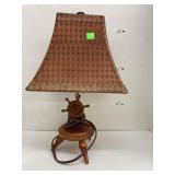 Nautical wood lamp