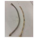 2 Bracelets - both marked 925