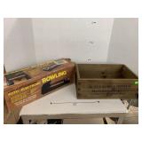 Boydï¿½s bears wooden crate and electronic bowling