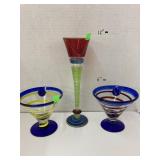 Royal Caribbean dessert glasses & Pier 1 glass