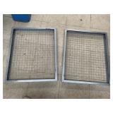 Air filter pad holders