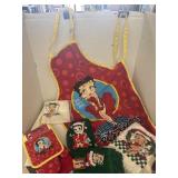 Betty Boop Apron, Oven MIT Set, Towels