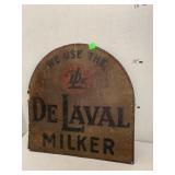 Metal De Laval Milker Sign