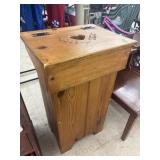 Wooden Trash Bin