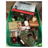 Tote of Christmas decor
