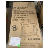 Mahogany Wood Flip Top end Table - new