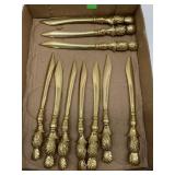 10 pineapple Metal letter openers