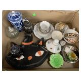 Teacups, Glass Pumpkins, Misc