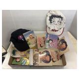 Betty Boop Hats, Post Cards, Misc