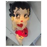 BETTY BOOP WALL Sculpture -  Plastic - Lights up