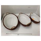 Dishes in Baskets