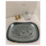 Metal Tray, Metal Decor, Bowl