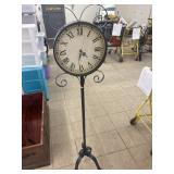 Clock on Metal Stand