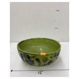 Green glazed bowl