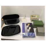 Recipe Boxes, Lenox Dolphin, Servers, Misc
