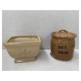 Planter and Dish with Lid