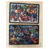 2cnt Superhero Framed Decor
