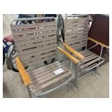 2 Lawn Chairs - (1 is a Rocker)