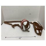 Leather showman head stall