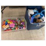 2cnt Boxes of Stuffed Animals and Toys