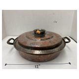 Metal skillet and lid