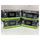 4- pkgs of Crocodile cloth hand wipes