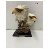 Resin eagle head decor