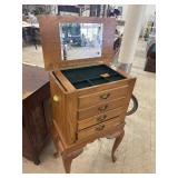Jewelry Armoire  - Mirror Broken - Bottom Drawer