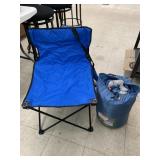 Camp Chair and Coleman Sleeping Bag