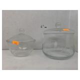 2cnt Dishes with Lids