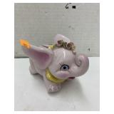 Vntg Lefton China elephant bank (no stopper)