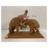 Wooden Elephant Decor